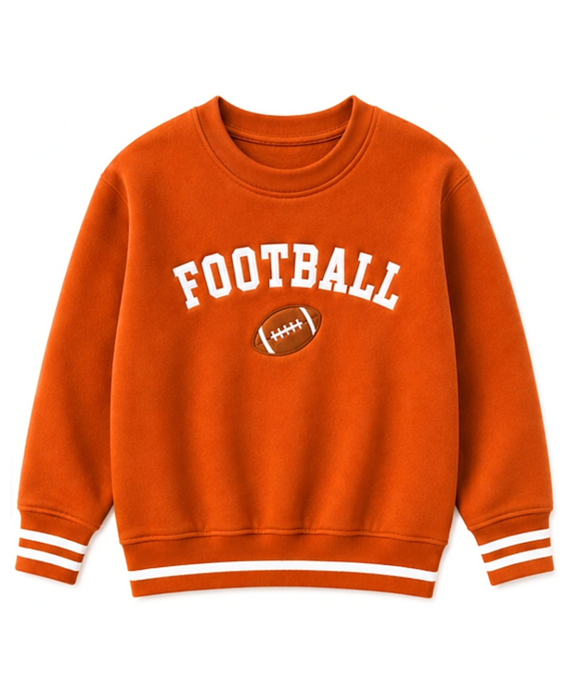 Bits & Bows Unisex Football Crewneck Sweatshirt - Baby, Little Kid, Big Kid