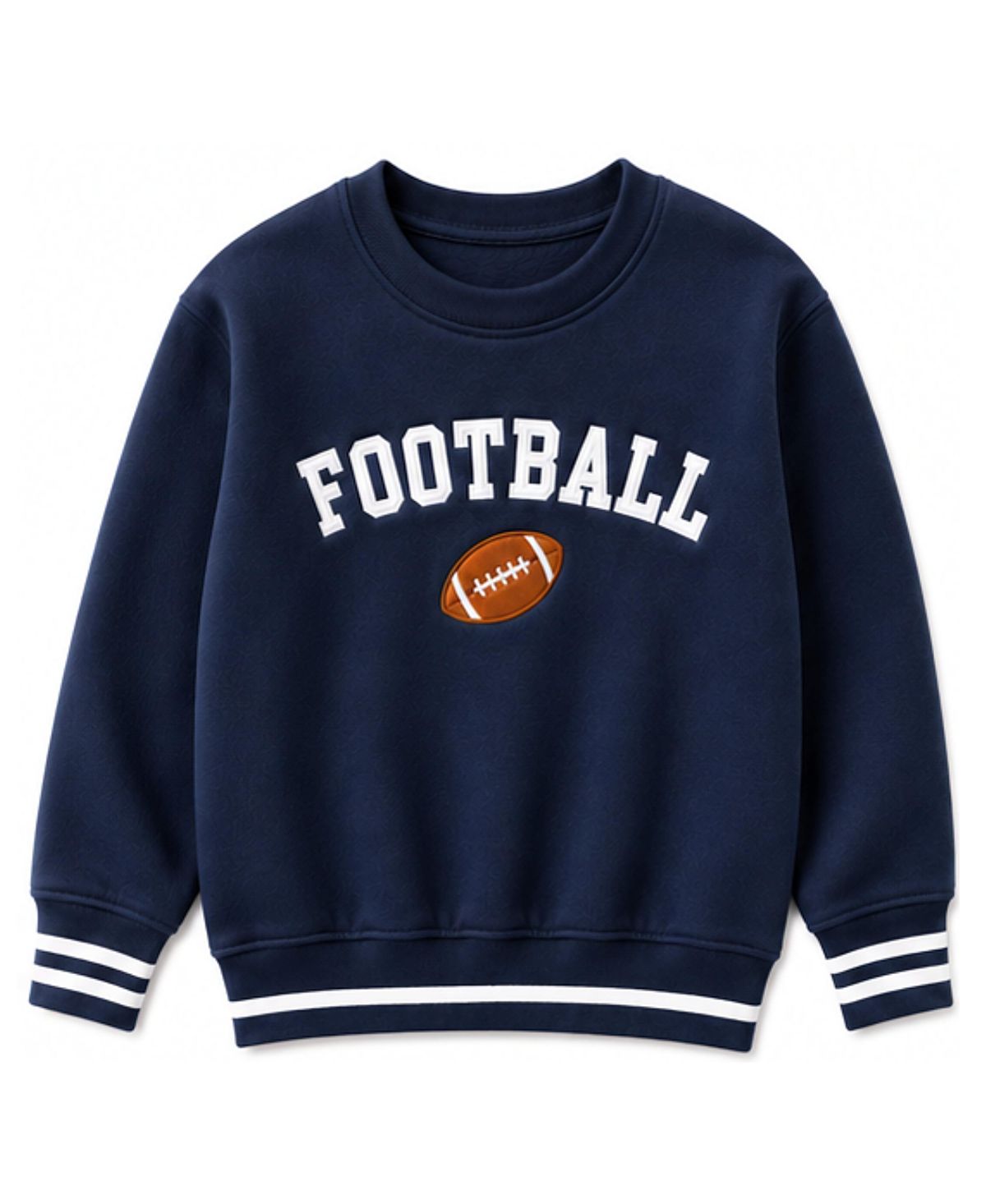 Bits & Bows Unisex Football Crewneck Sweatshirt - Baby, Little Kid, Big Kid