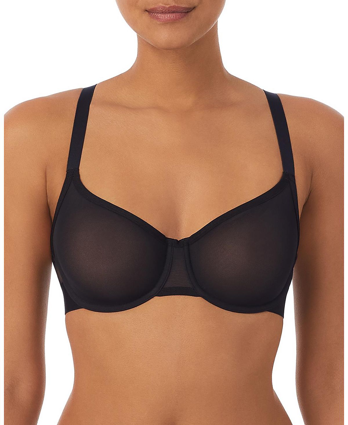Dkny Sheers Unlined Demi Bra