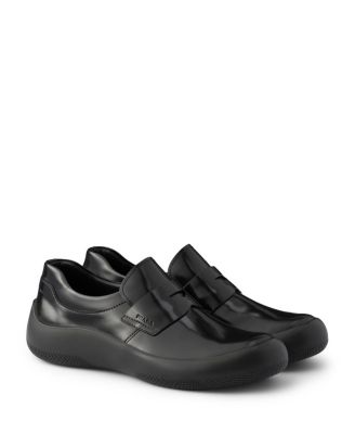 Men's Brushed Leather Loafers