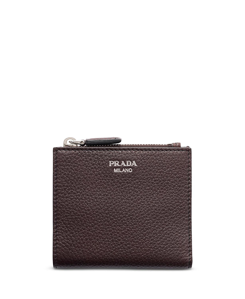 Prada Small Leather Bi-Fold Wallet · OS