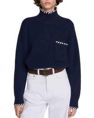 Alban Whipstitch Turtleneck Sweater