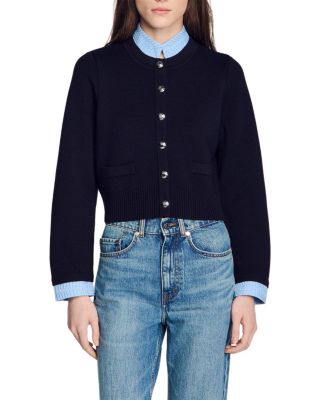Anthony Two Tone Origami Collar Cardigan