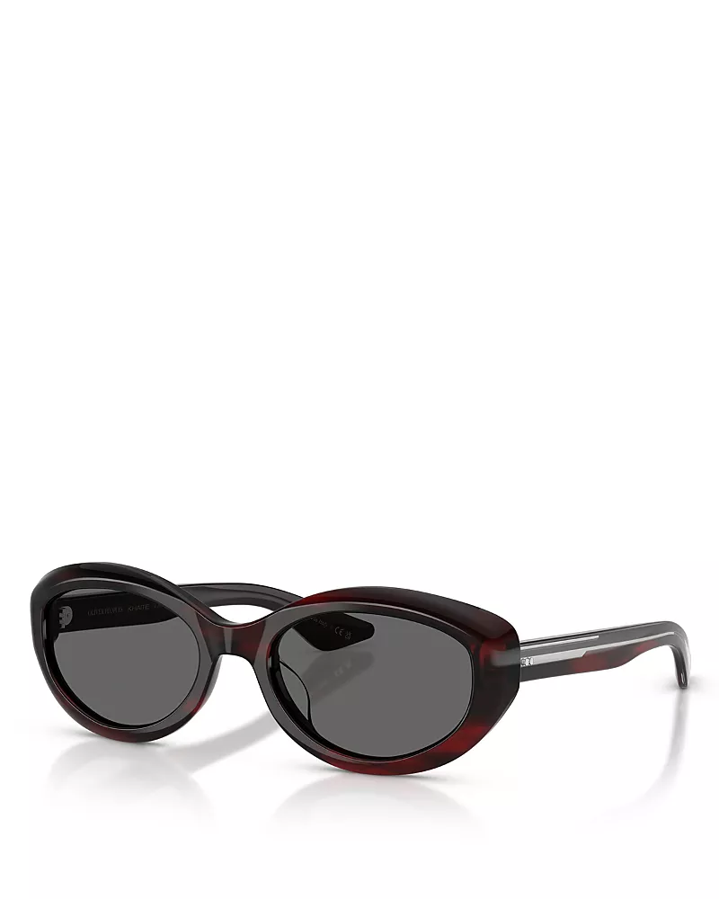 Oliver Peoples x Khaite Oval Sunglasses, 53mm