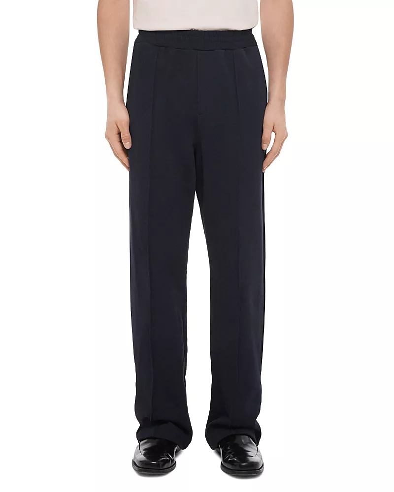 Helmut Lang Relaxed Fit Compact French Terry Logo Sweatpants
