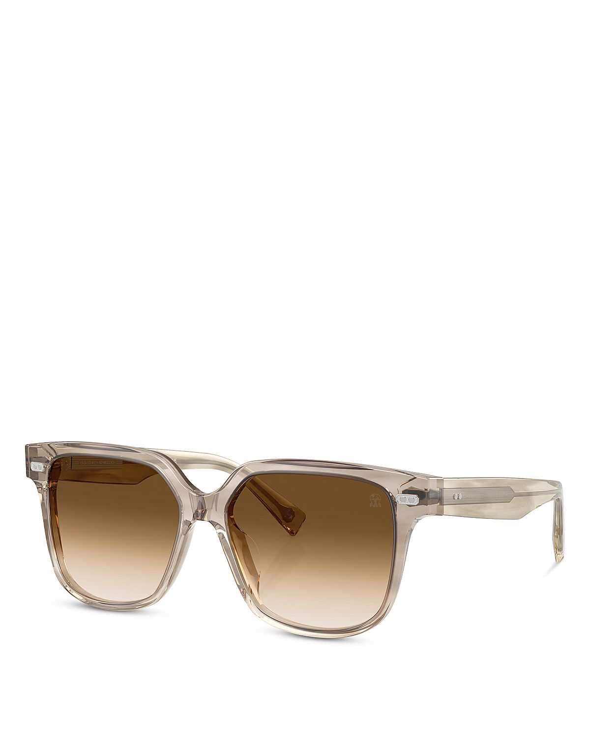 Brunello Cucinelli Iconic Meridian Square Sunglasses, 56mm