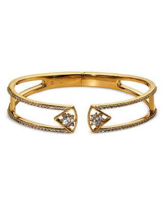Celine Open Hinge Wide Bangle Bracelet