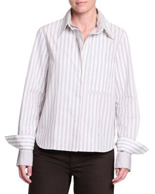 Double Layer Cotton Boyfriend Shirt