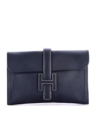 Jige PM Epsom Leather Clutch