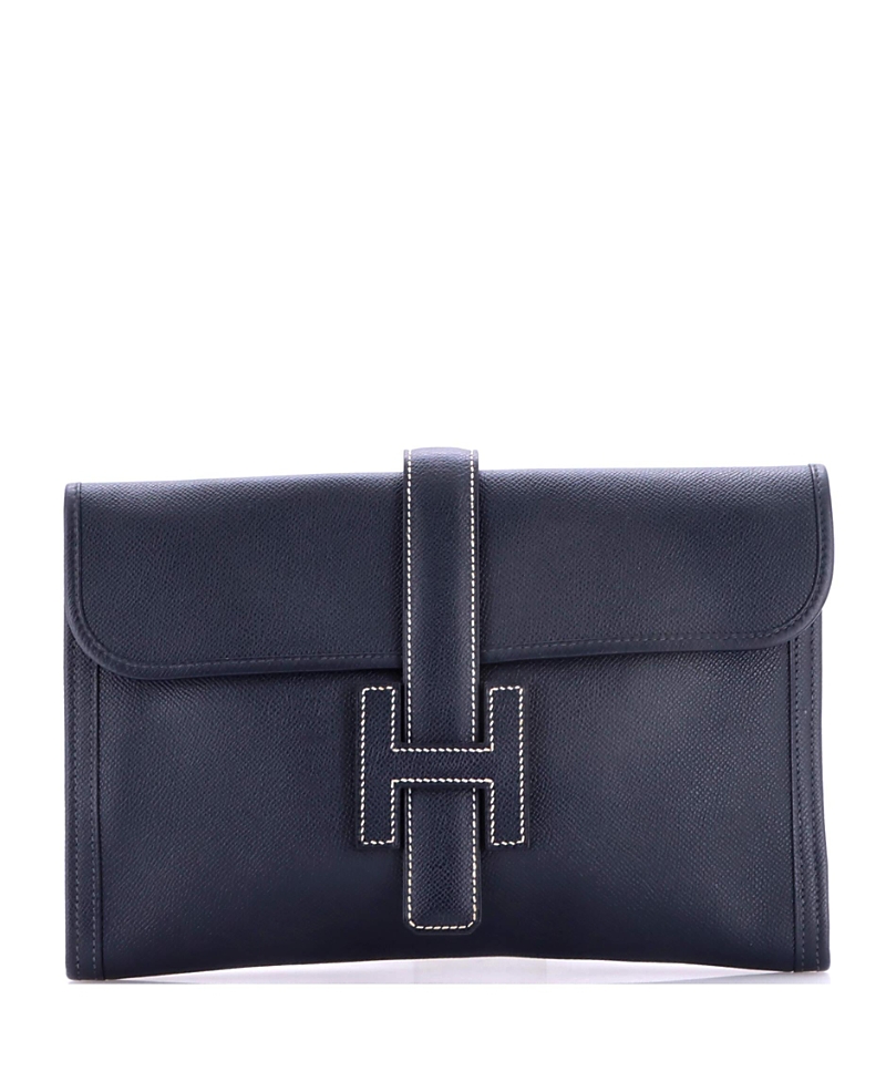 Pre-Owned HERMES Jige Pm Epsom Leather Clutch