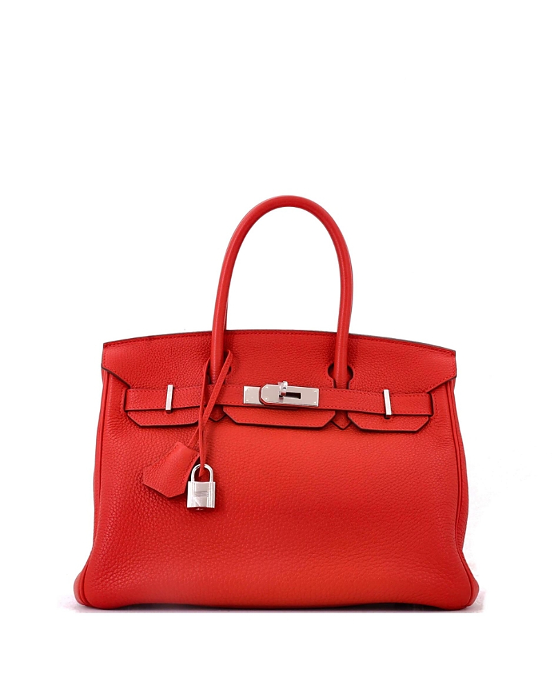 Pre-Owned HERMES Birkin 30 Togo Leather Palladium Tote