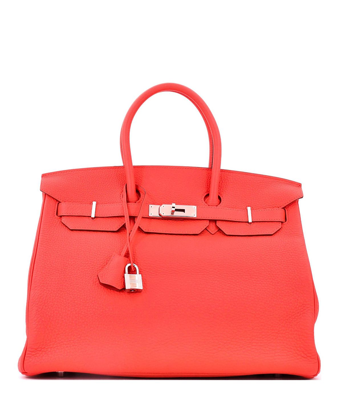 Pre-Owned HERMES Birkin 35 Leather Palladium Tote