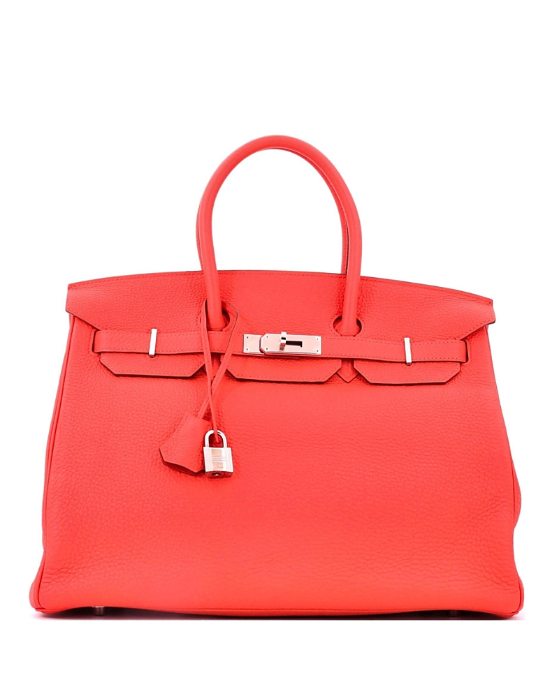 Pre-Owned HERMES Birkin 35 Leather Palladium Tote