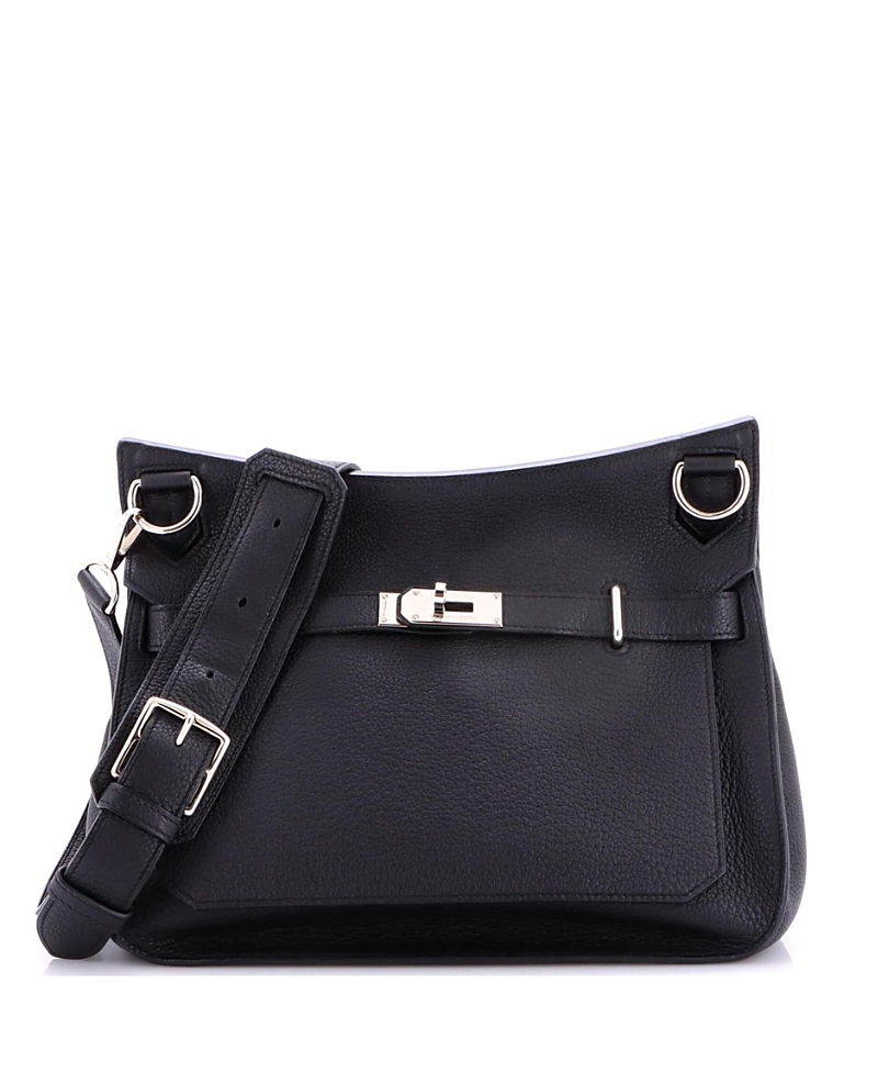 Pre-Owned HERMES Jypsiere 34 Clemence Leather Crossbody