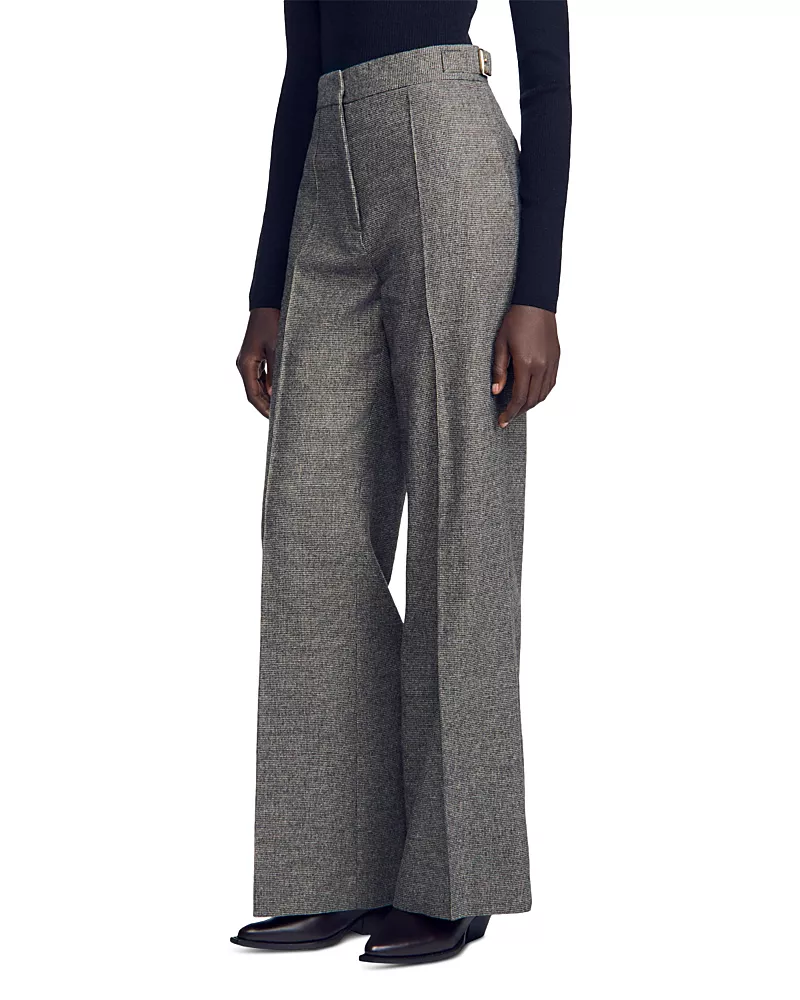 Sandro Alden Buckle Tab Suit Pants