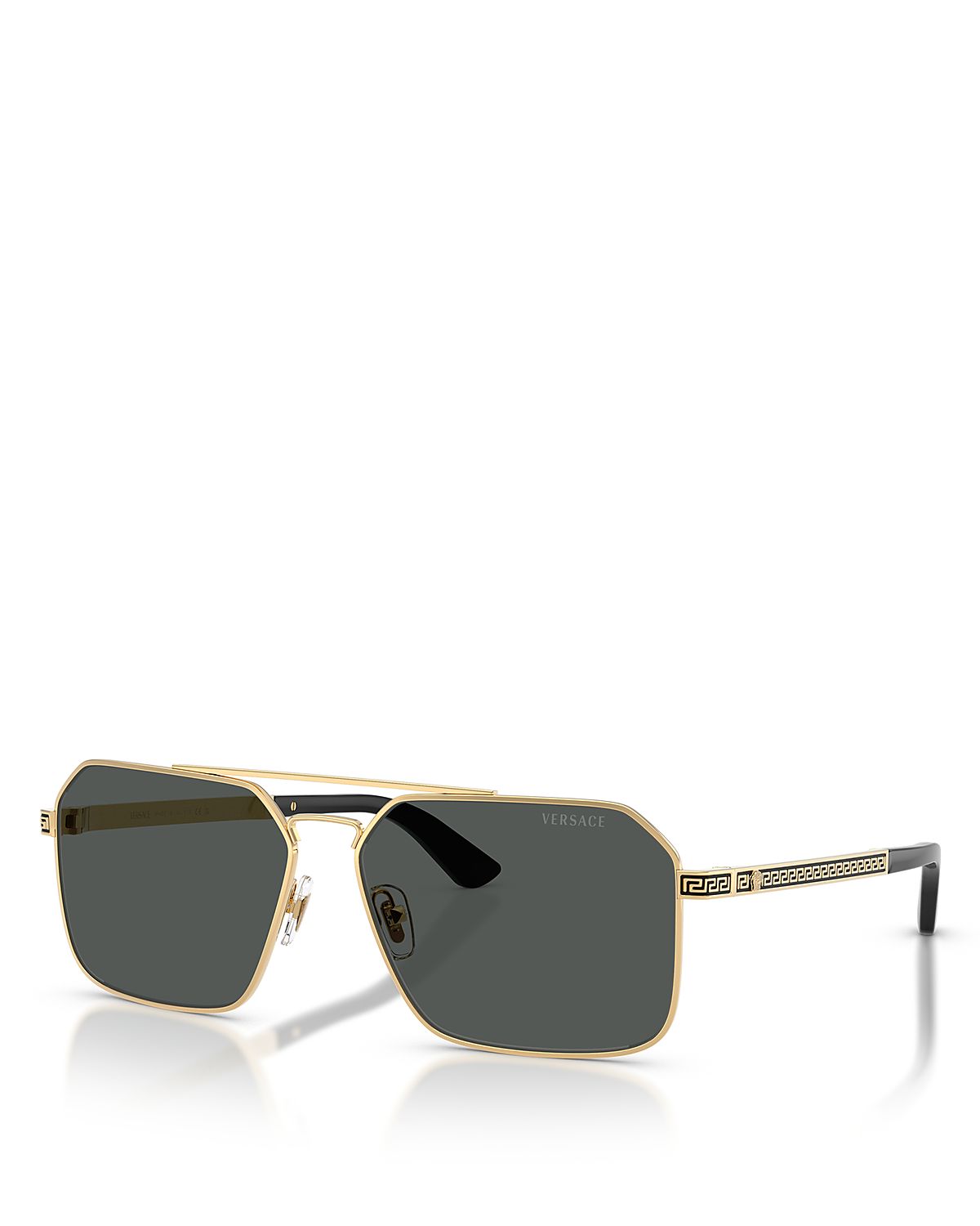 Versace Rectangular Sunglasses, 60mm