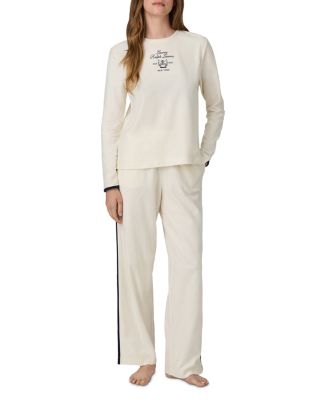 Cotton Crewneck Long Sleeve Pajama Set