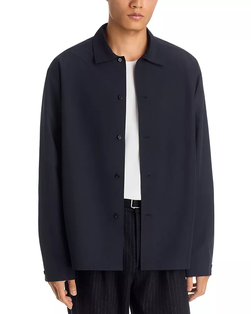 Jil Sander Boxy Water Repellent Point Collar Shirt