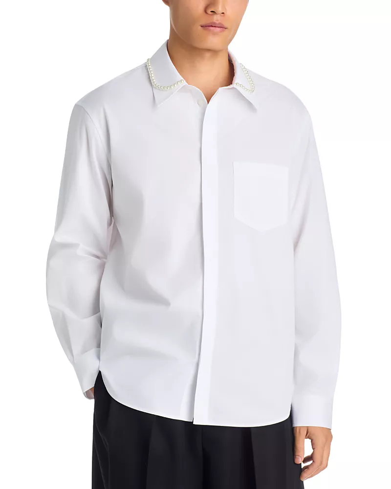 Simone Rocha Cotton Relaxed Pocket Shirt