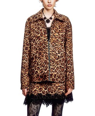  Leopard Denim Jacket