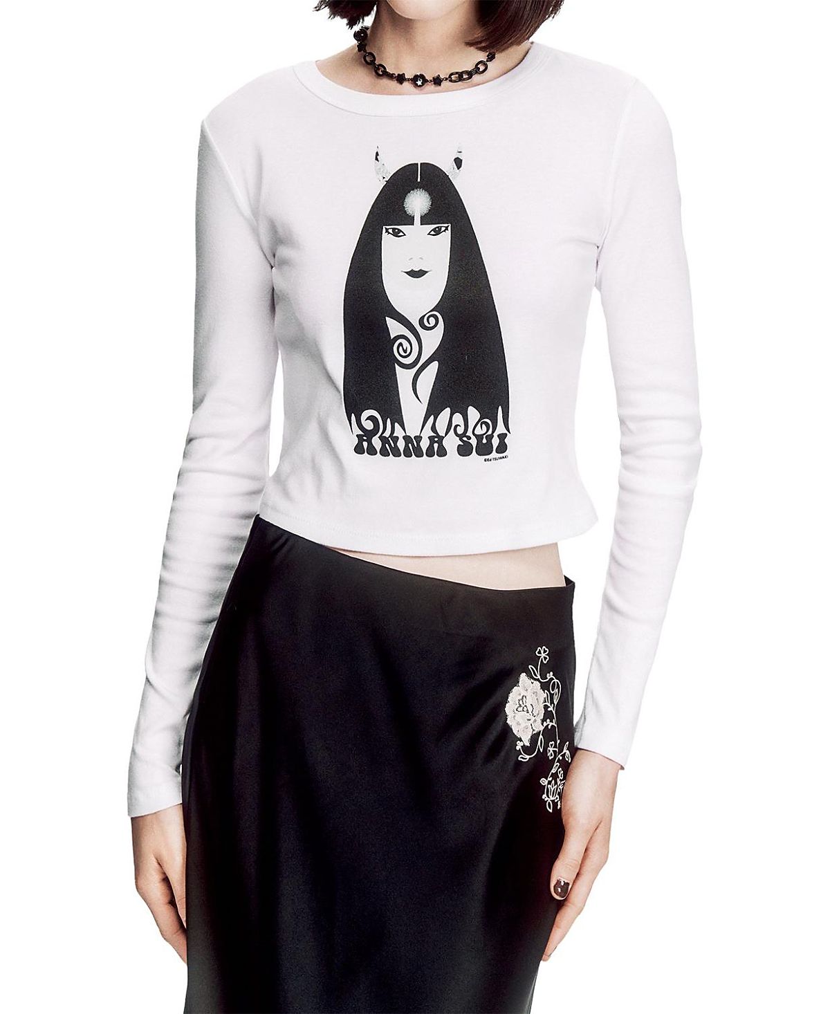 Anna Sui Devil Tees Long Sleeve T-Shirt