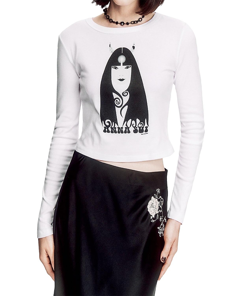 Anna Sui Devil Tees Long Sleeve T-Shirt