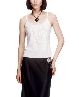 Anna Sui Deco Tees Camisole In White