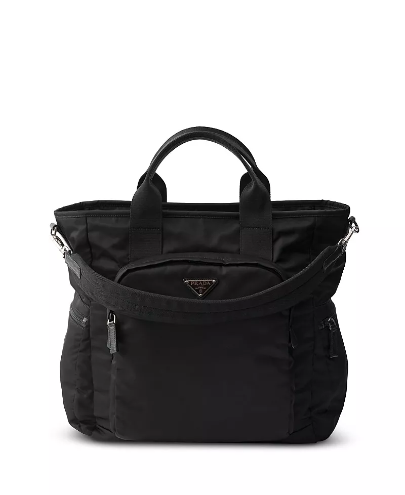 Prada Re-nylon and Saffiano Leather Tote Bag