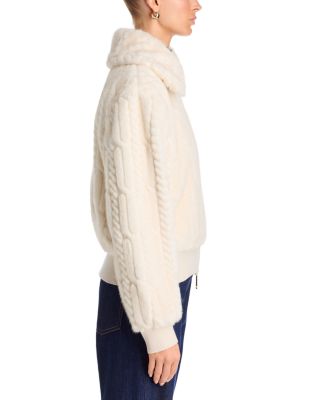 Nola Faux Fur Knit Jacket - thumbnail 5
