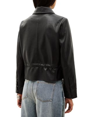 Manita Leather Drawstring Jacket - thumbnail 3