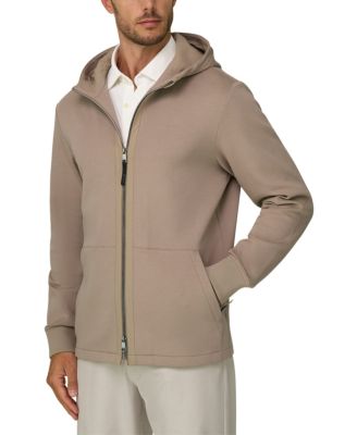 Cotton Blend Scuba B Tech Full-Zip Hoodie