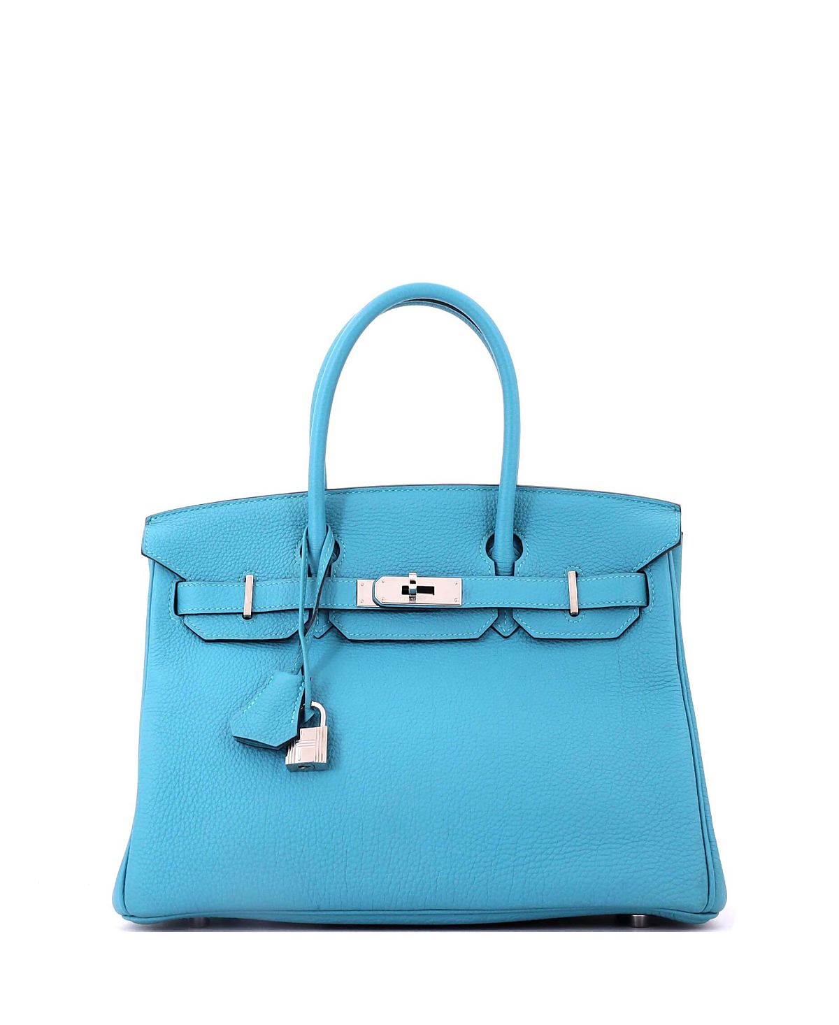 Pre-Owned HERMES Birkin 30 Togo Leather Palladium Hardware Top Handle Bag