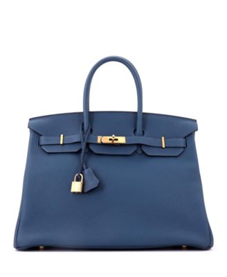 Birkin 35 Togo Leather Gold Hardware Satchel