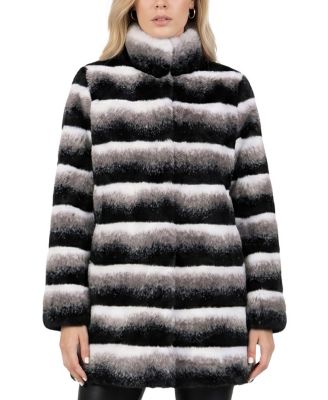  Faux Fur Chinchilla Reversible Jacket