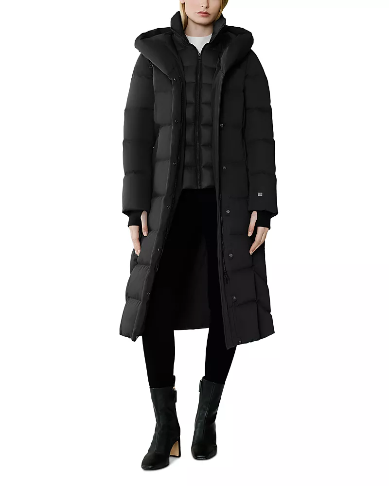 Soia & Kyo Talyse-u Down Hooded Maxi Coat