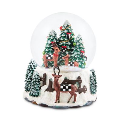 Holiday Forest Deer Snow Globe