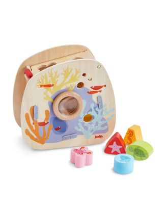 Underwater World Wooden Shape Sorter Toy - Age 18 Mo+
