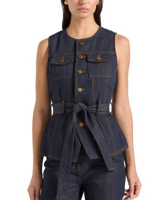 Darcy Denim Crew Neck Waistcoat