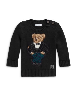 Boys' Polo Bear Long Sleeved Sweater - Baby