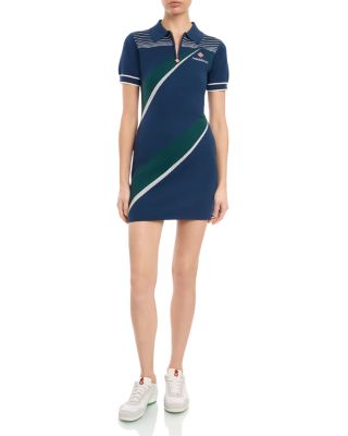 Casablanca Pyramid Jacquard Polo Mini Dress