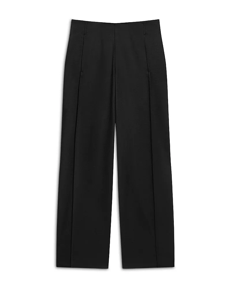 Theory Wool Blend Pintuck Pants