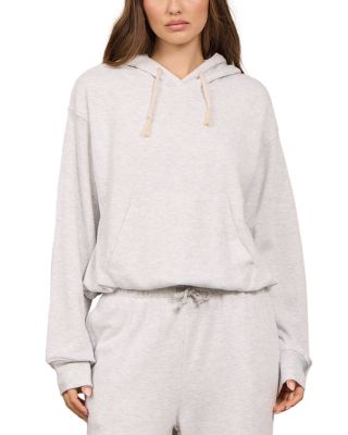 Vintage Grey Butter Fleece Bubble Hem Hoodie