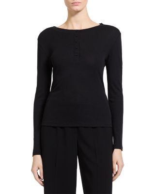 Long Sleeve Henley Top