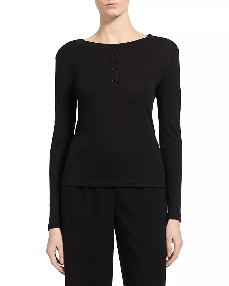 Theory Long Sleeve Henley Top
