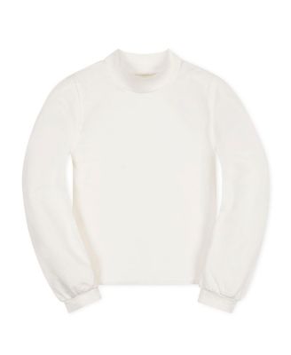 Girls' Organic Mock Neck Balloon Sleeve Knit Top - Little Kid, Big Kid