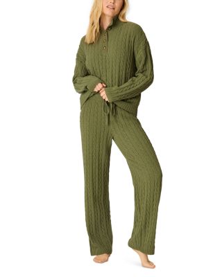 Cozy Chenille Cable Knit Pajama Set