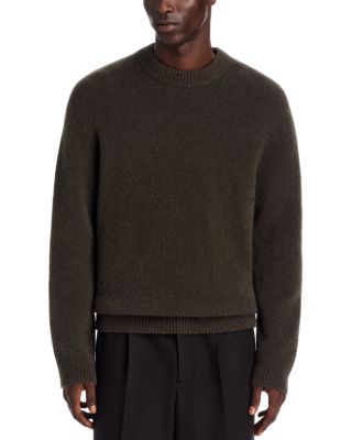 Relaxed Wool Blend Crewneck Sweater