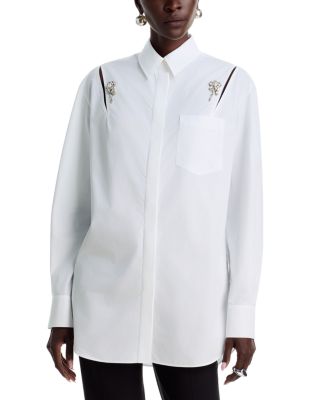 Embellished Masculine Slash Shirt