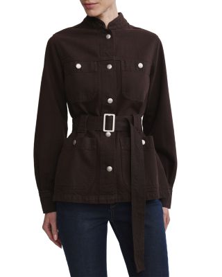 Utility Belted Denim Jacket