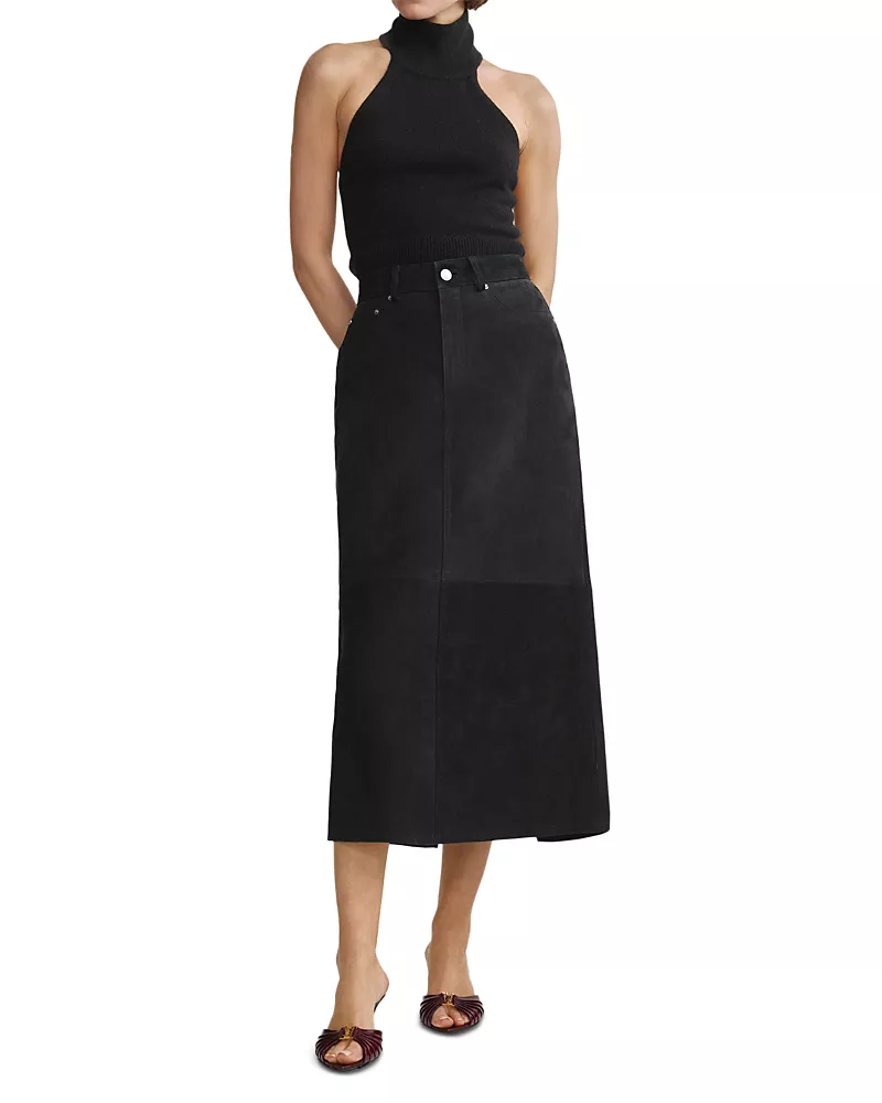 DL1961 Alma Suede Midi Skirt